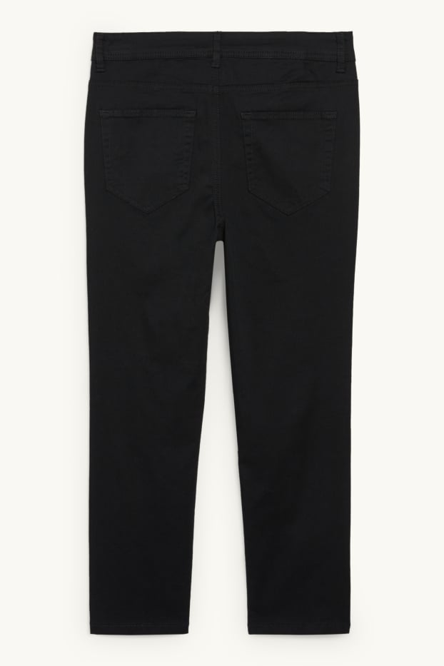 Donna - Pantaloni di stoffa - vita media - skinny fit - nero