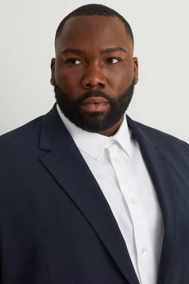 Hommes - Veste de costume - regular fit - Flex  - bleu foncé