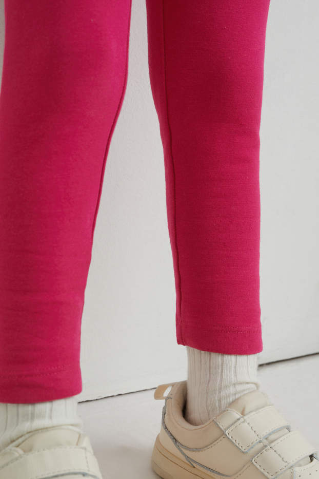 Kinder Mädchen - Thermoleggings - pink