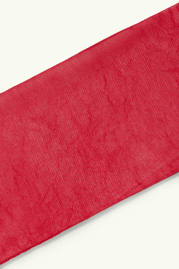 Donna - Calze autoreggenti - 15 DEN - rosso