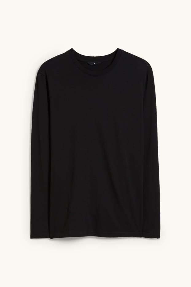 Heren - Longsleeve - zwart