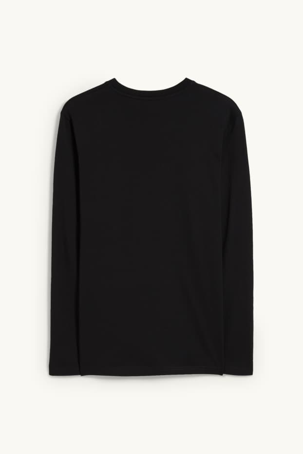 Heren - Longsleeve - zwart