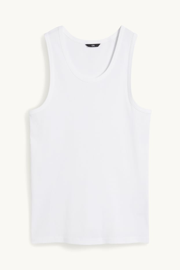 Hombre - Camiseta sin mangas - blanco