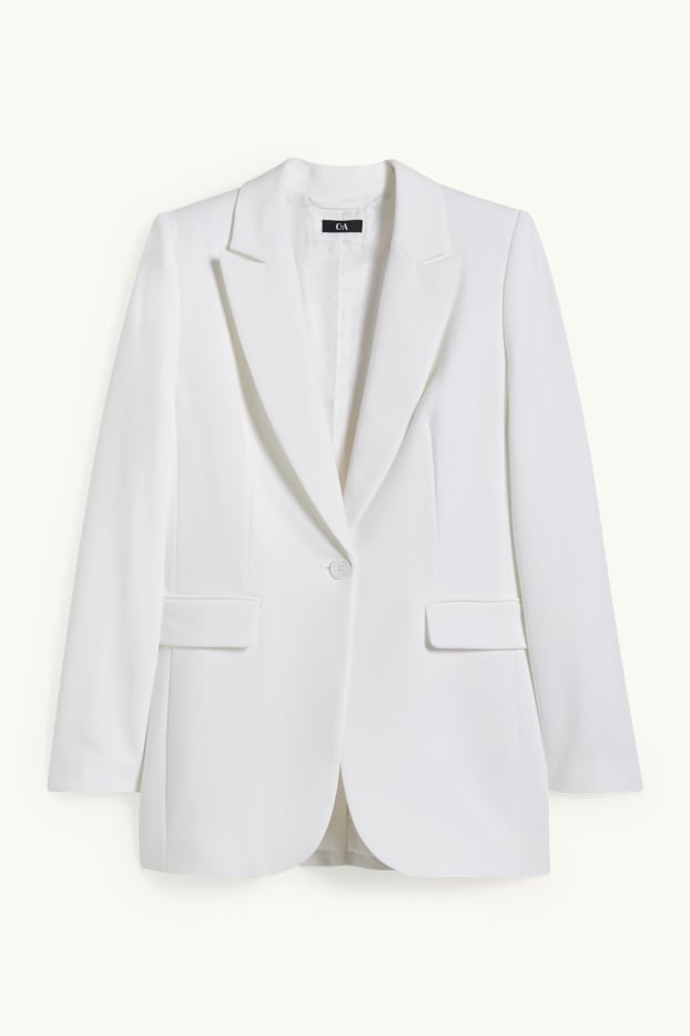 Women - Business blazer - regular fit - white