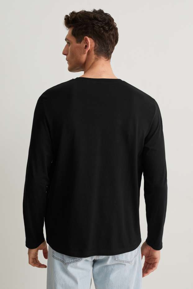 Heren - Longsleeve - zwart