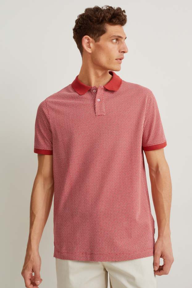 Hommes - Polo - rouge