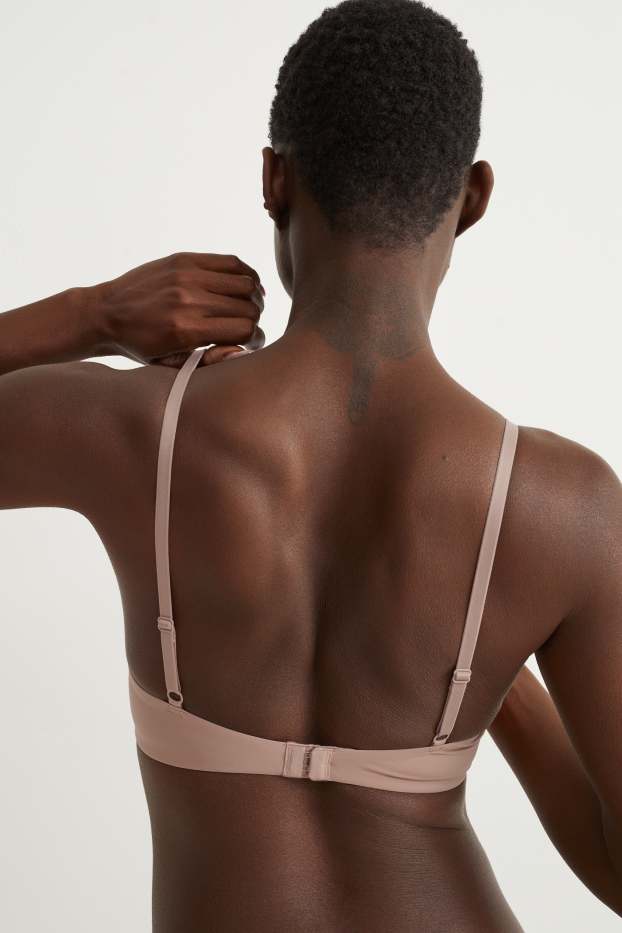 Women - Multipack of 2 - non-wired bra - padded - LYCRA® - light brown