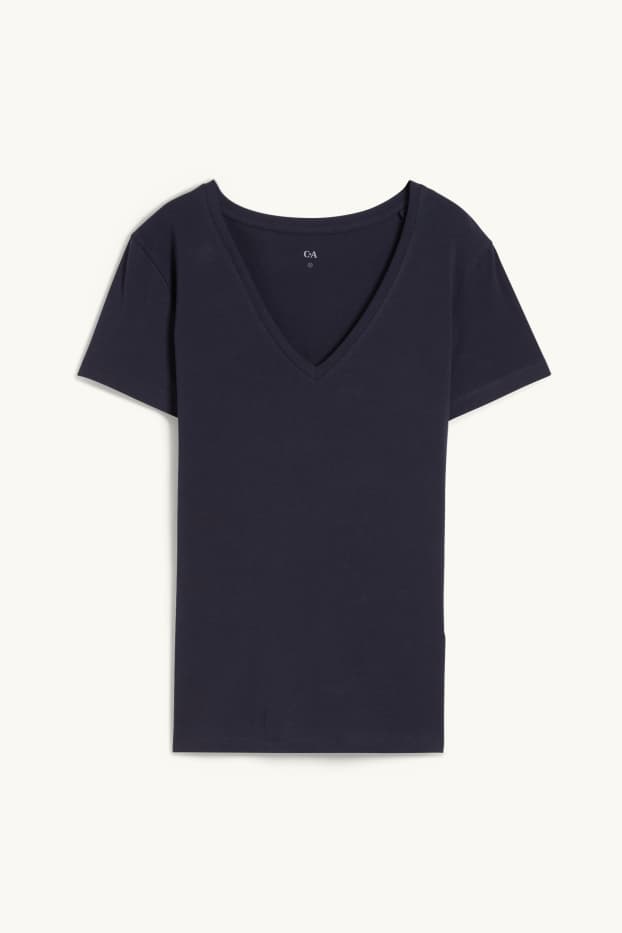 Women - Basic T-shirt - dark blue