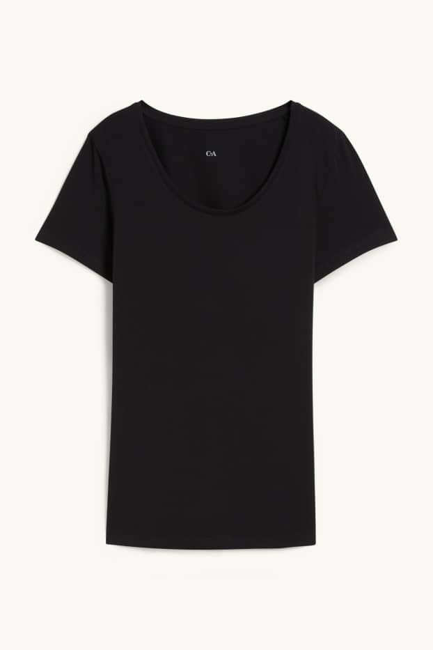 Femmes - T-shirt - noir