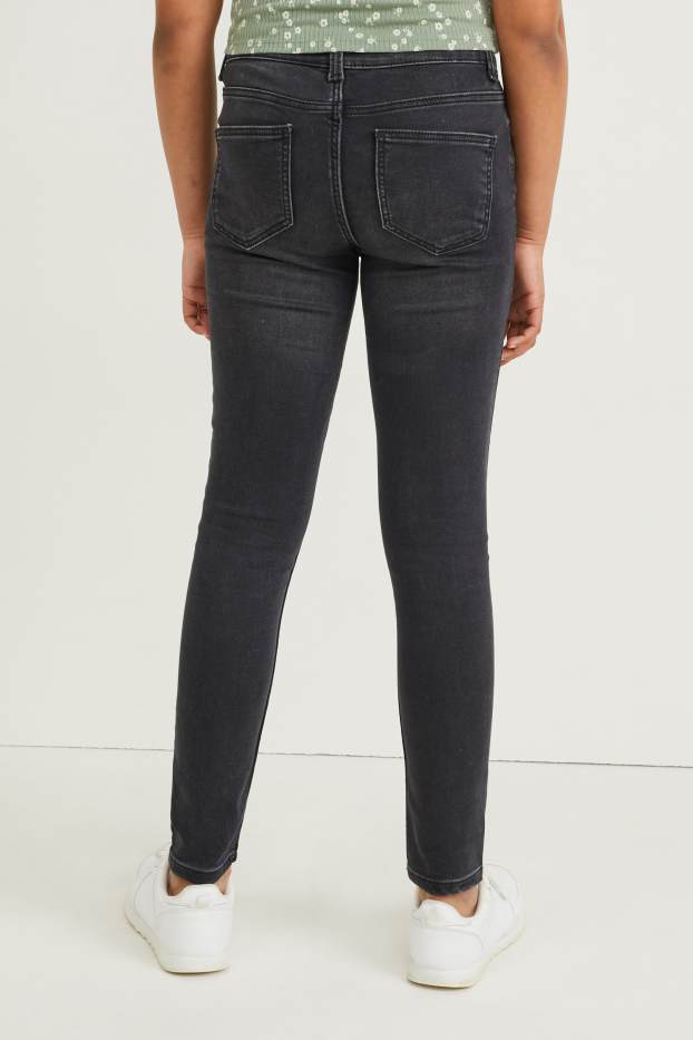 Bambine - Super skinny jeans - jeans grigio scuro