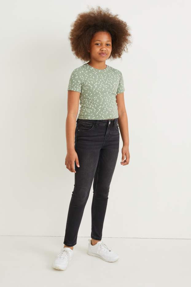 Bambine - Super skinny jeans - jeans grigio scuro
