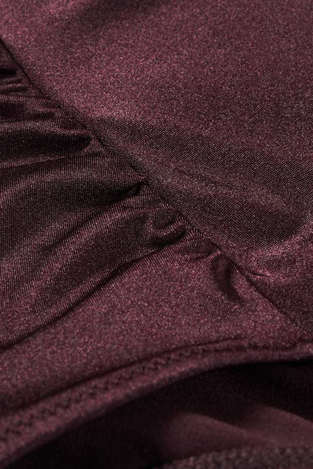 Dona - Calces de biquini - high waist - LYCRA® XTRA LIFE™ - vermell fosc