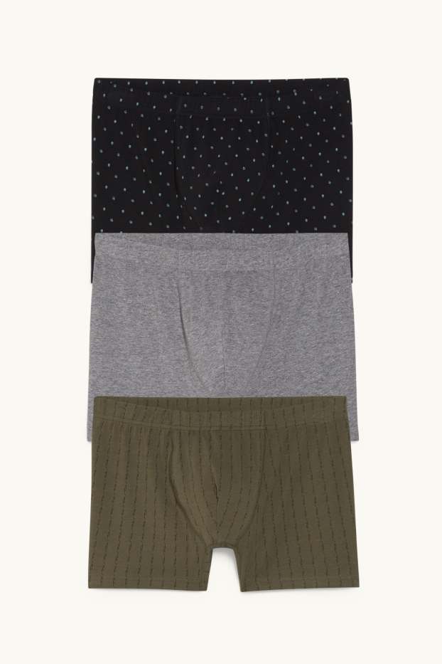 Herren - Multipack 3er - Trunks - dunkelgrün