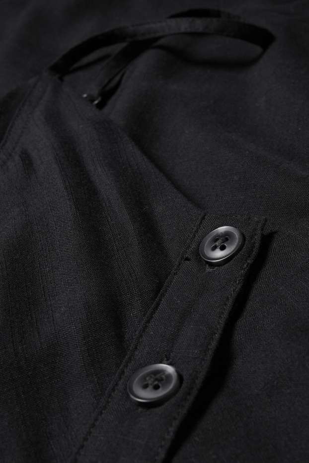 Damen - Fit & Flare Kleid - schwarz