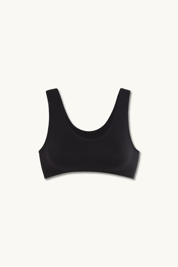 Damen - Bustier - seamless - schwarz