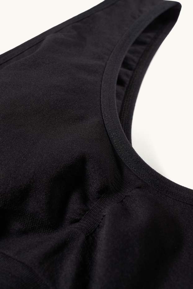 Damen - Bustier - seamless - schwarz