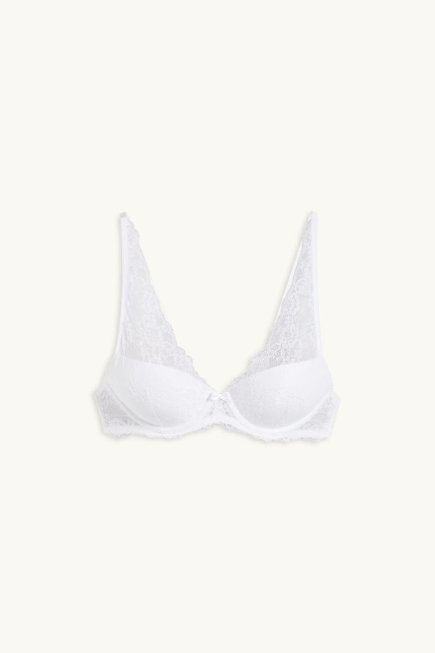 Women - Underwire bra - DEMI - padded - white
