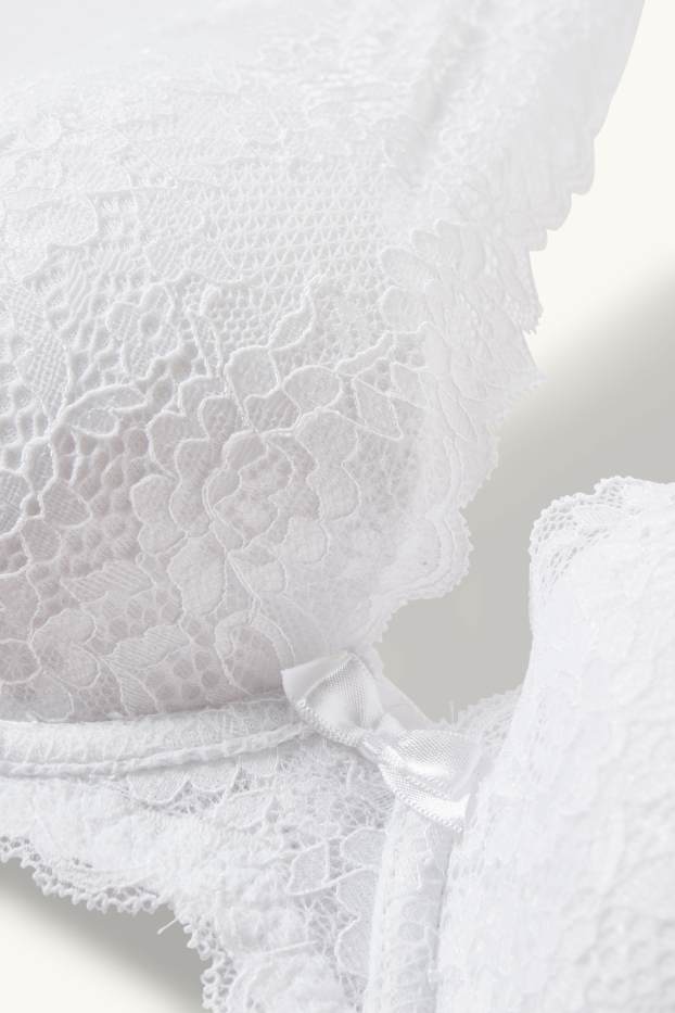 Women - Underwire bra - DEMI - padded - white