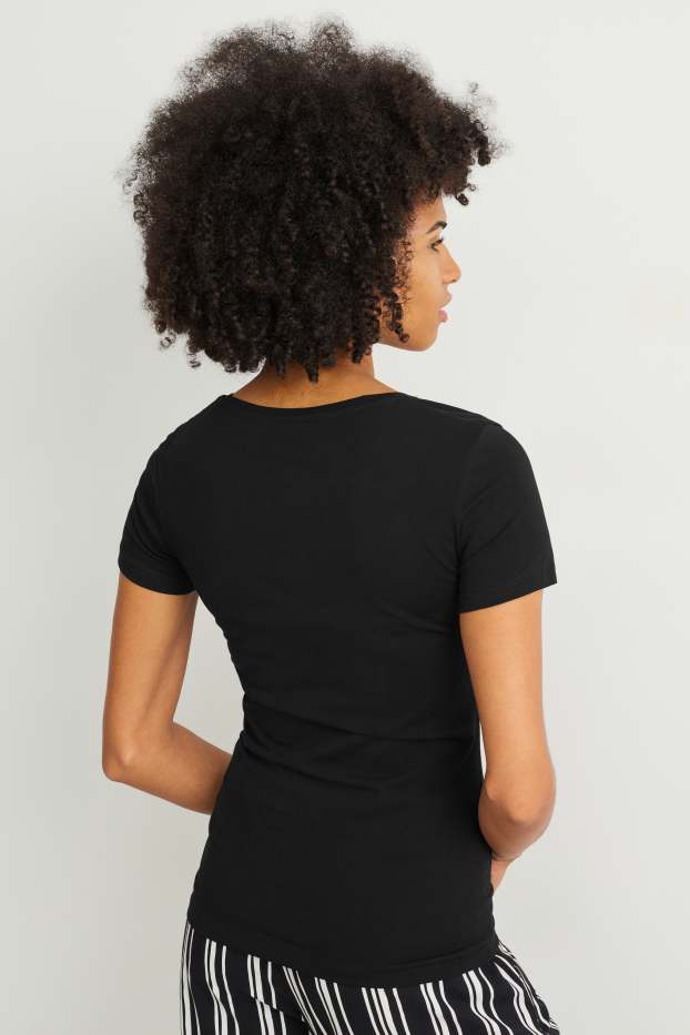 Femmes - T-shirt - noir
