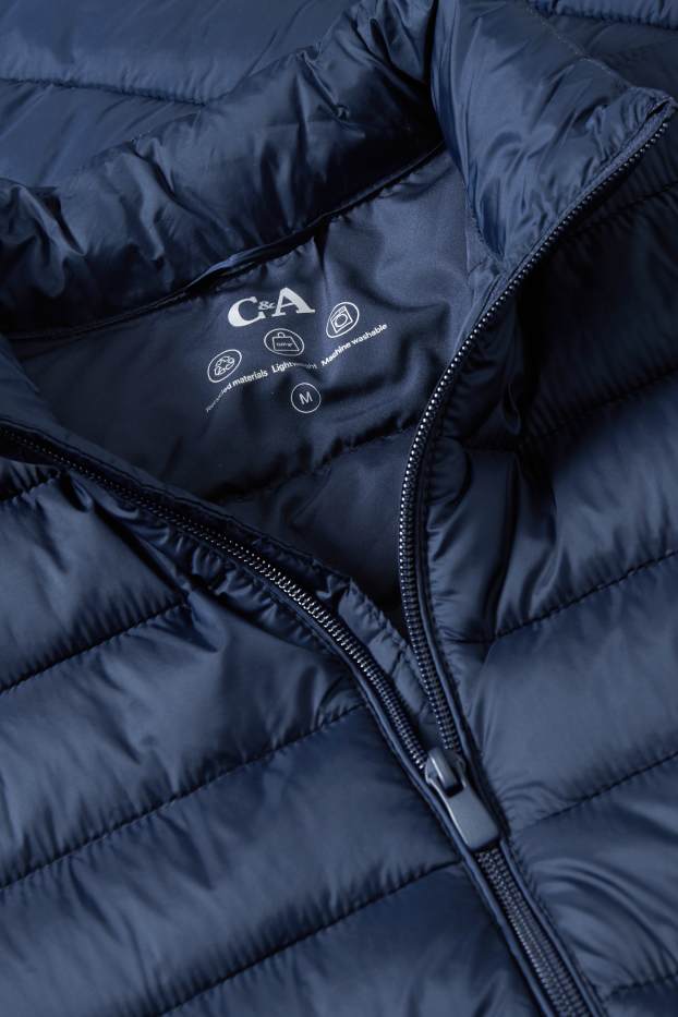 Men - Quilted jacket - dark blue