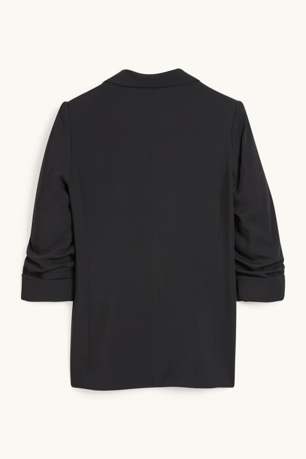 Women - Blazer - relaxed fit - black