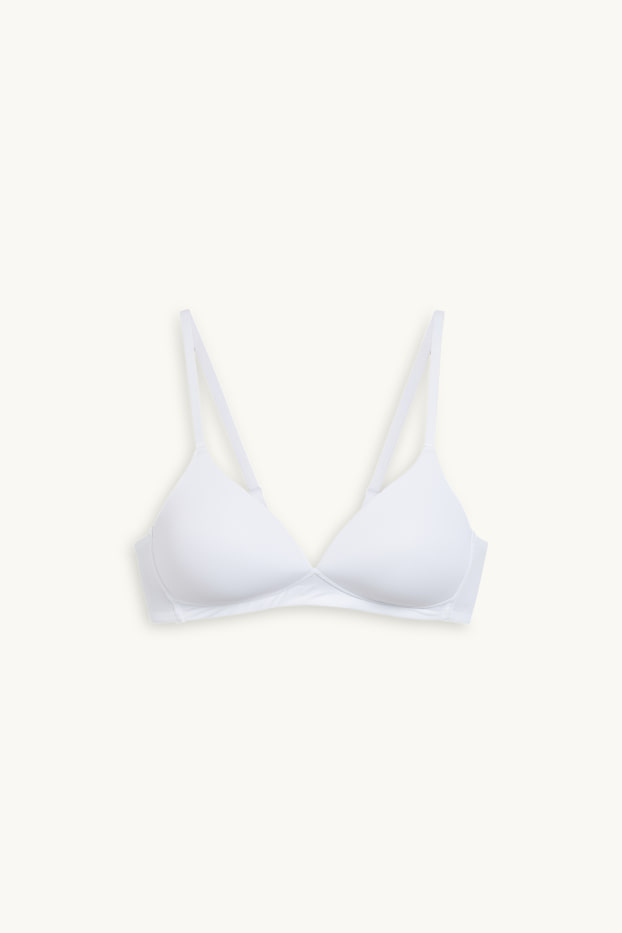 Donna - Reggiseno senza ferretti - imbottito - LYCRA® - bianco