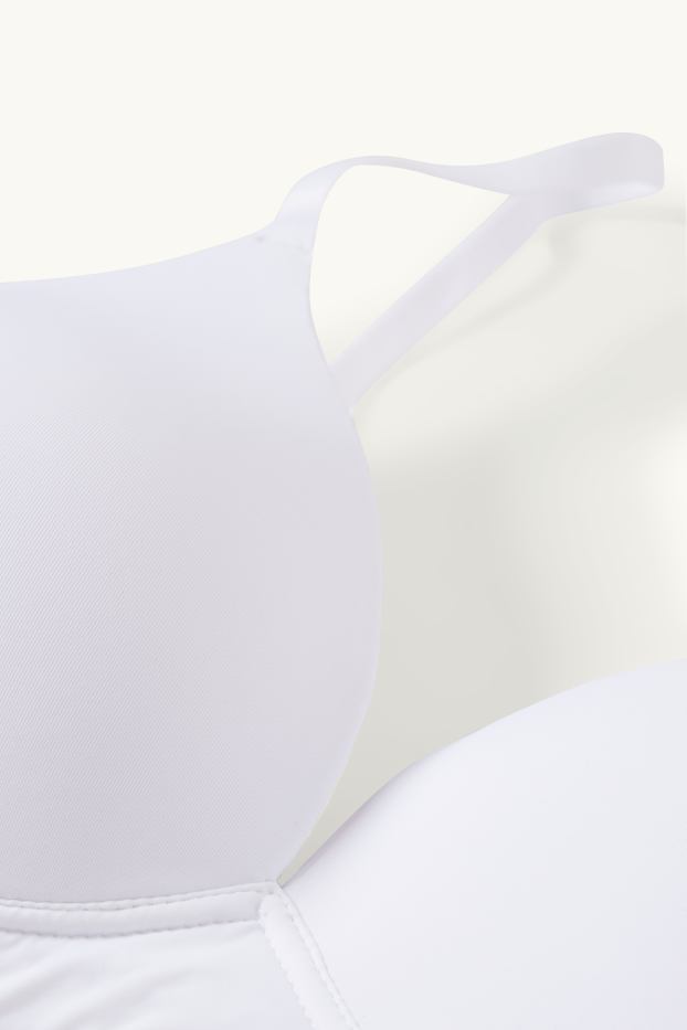 Donna - Reggiseno senza ferretti - imbottito - LYCRA® - bianco