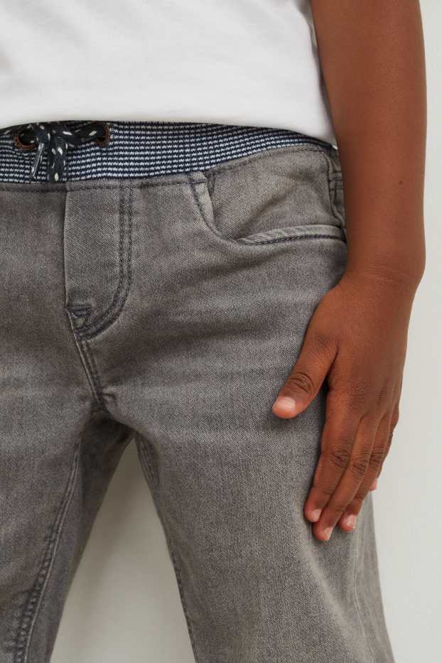 Kinder Jungen - Straight Jeans - Jog Denim - jeansgrau