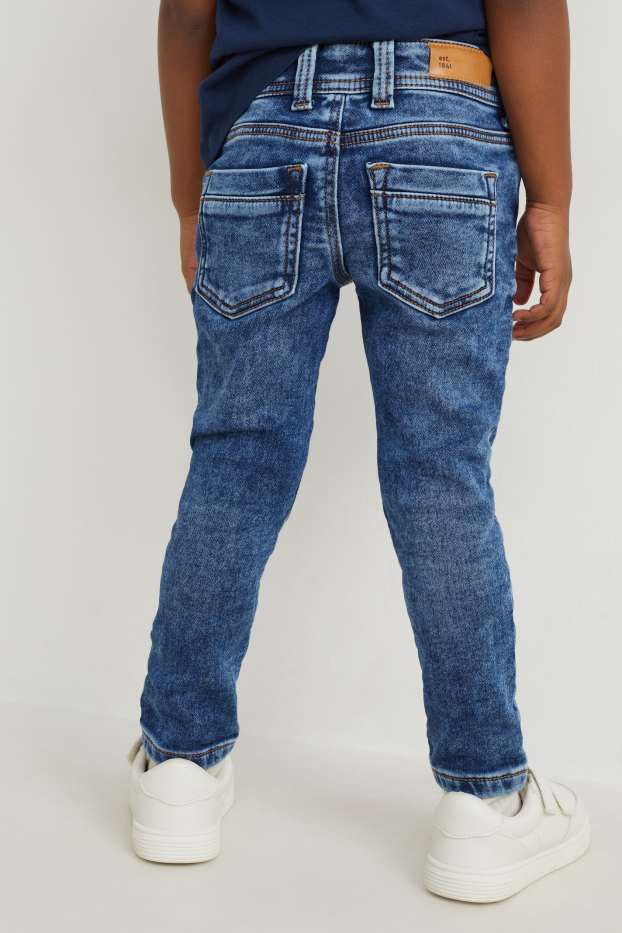 Kinderen: jongens - Super skinny jeans - jog denim - jeansblauw
