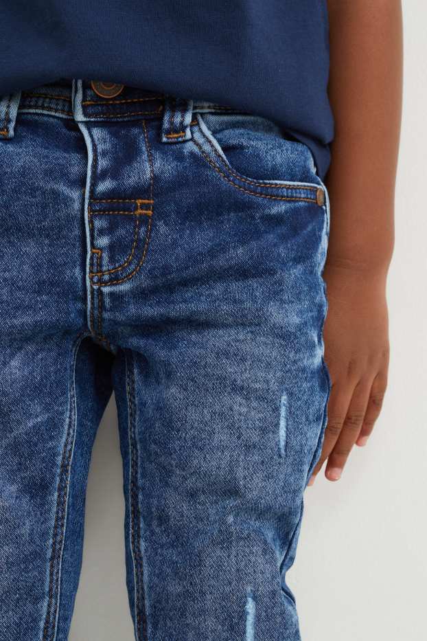 Kinderen: jongens - Super skinny jeans - jog denim - jeansblauw