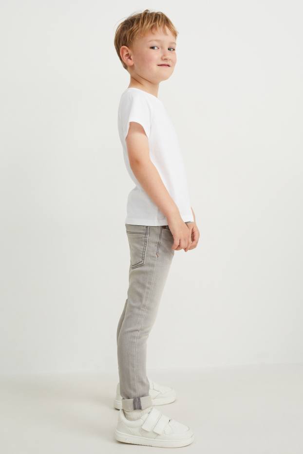 Children Boys - Skinny jeans - jog denim - denim-gray