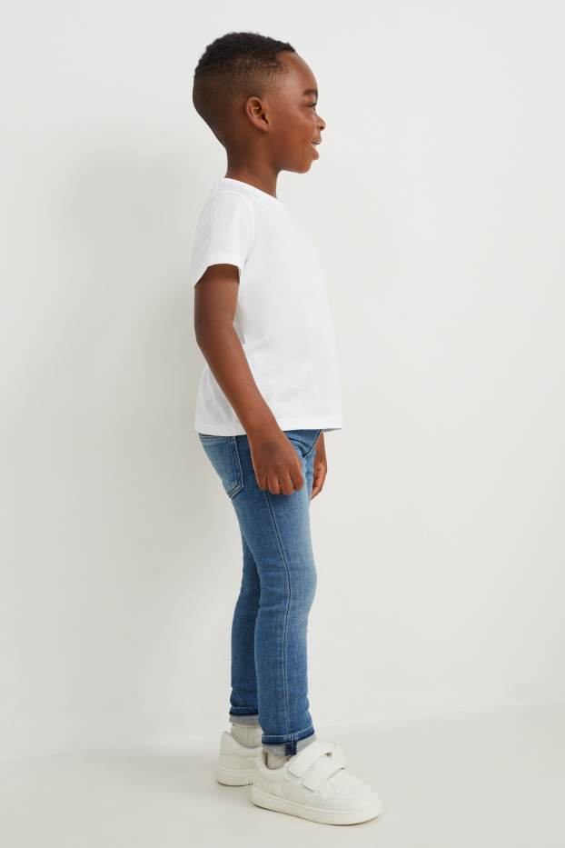 Kinder Jungen - Skinny Jeans - Jog Denim - helljeansblau