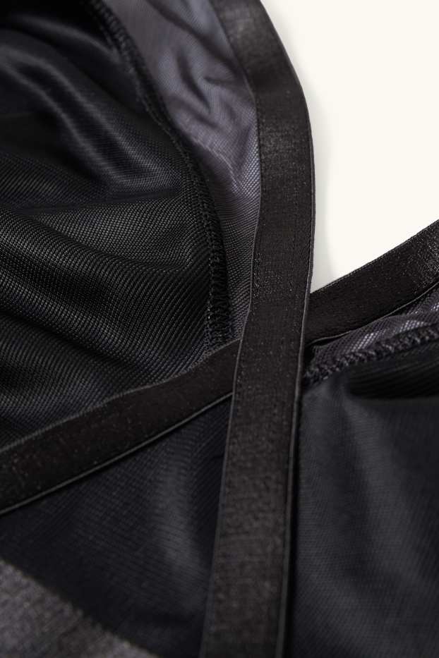 Dames - BH zonder beugels - ongevoerd - zwart