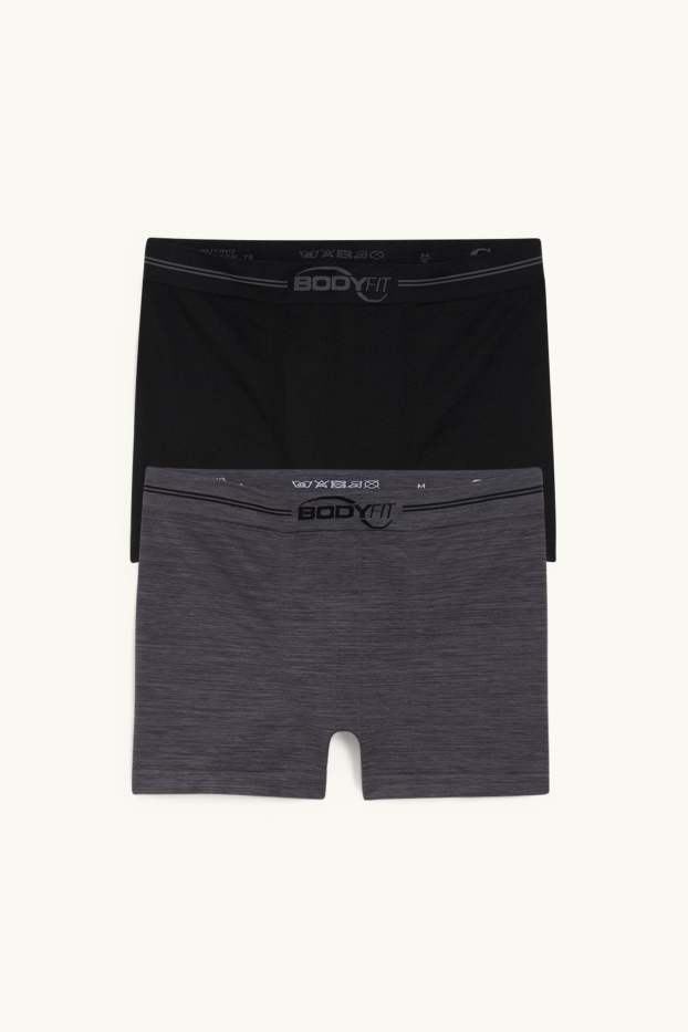 Herren - Multipack 2er - Trunks - Flex - seamless - schwarz