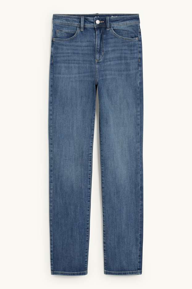 Donna - Straight jeans - vita alta - jeans azzurro