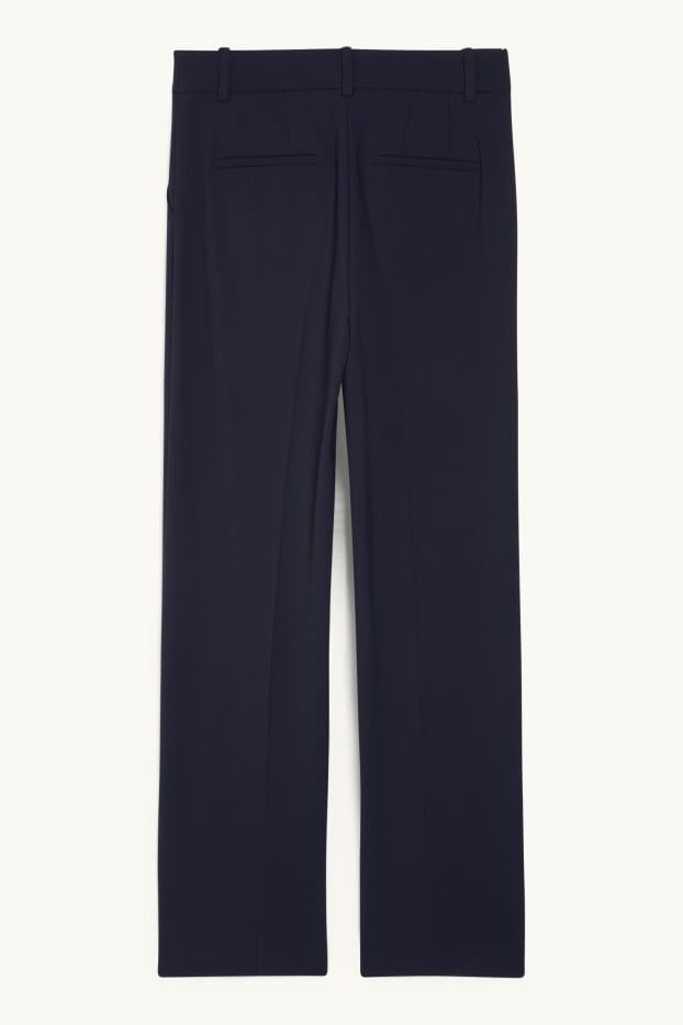 Femmes - Pantalon de bureau - high waist - wide leg - Mix & Match - bleu foncé