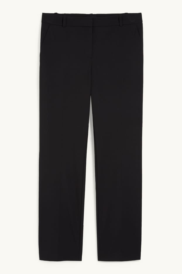 Dona - Pantalons formals - mid waist - slim fit - Mix & Match - negre