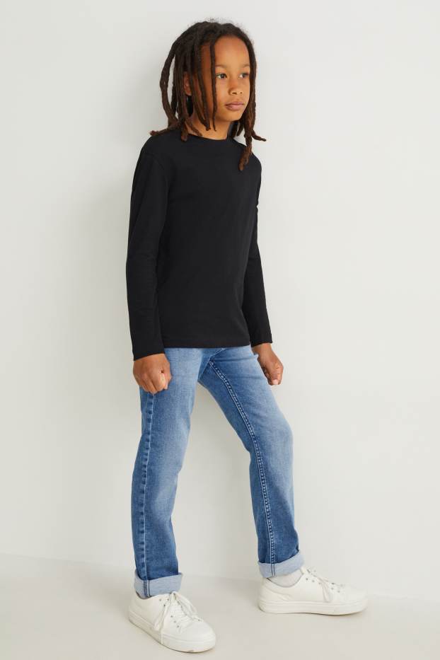Nen - Straight jeans - texà blau