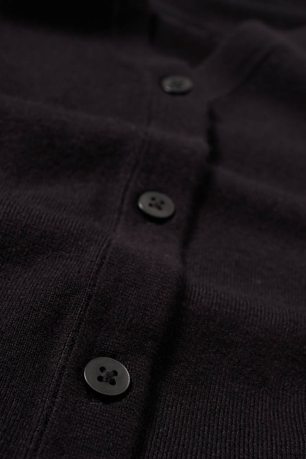 Dona - Jaqueta de punt bàsica - negre