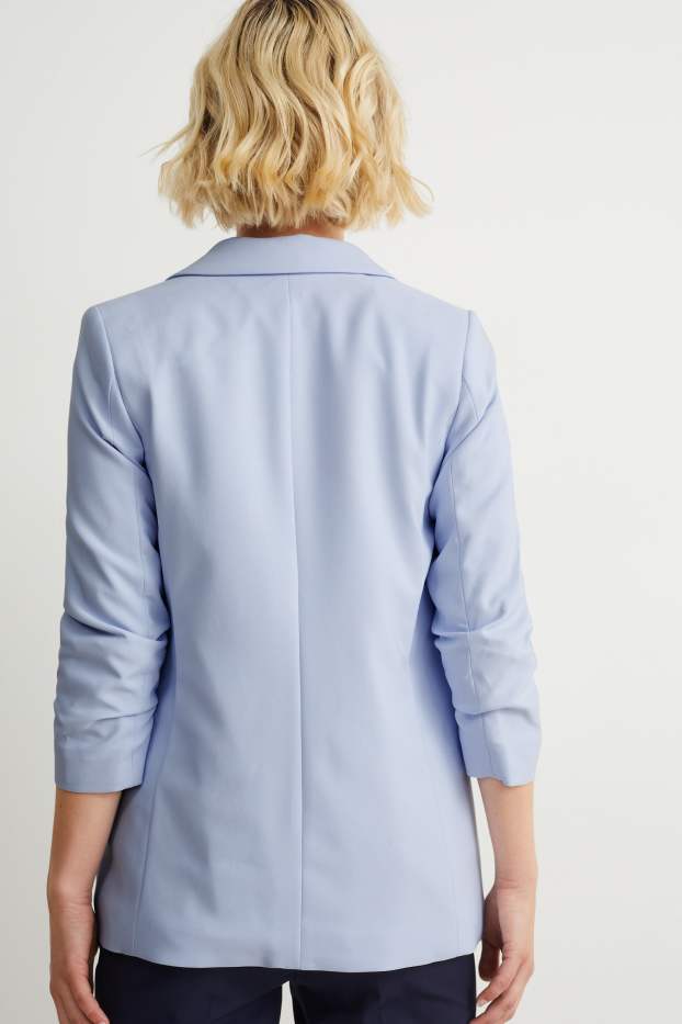 Women - Blazer - relaxed fit - light blue