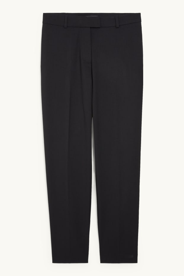 Dona - Pantalons formals - mid waist - slim fit - Mix & Match - negre