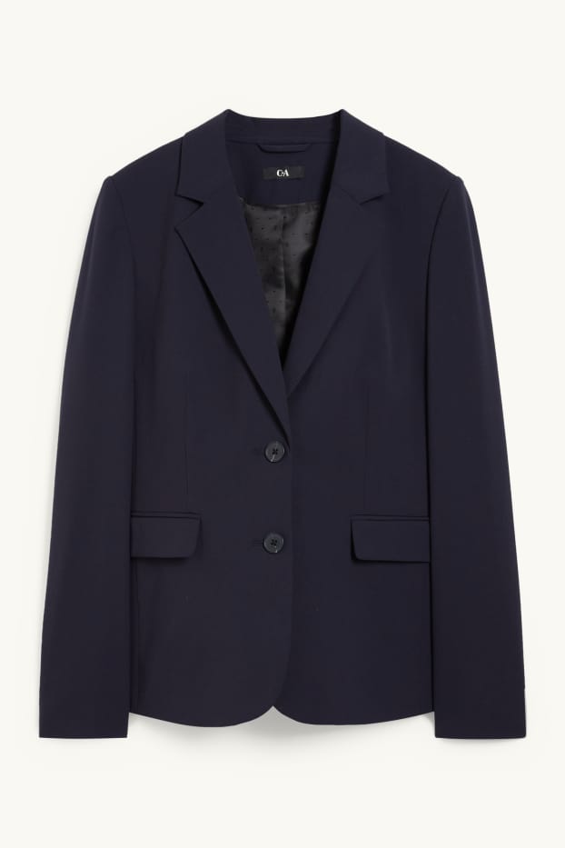 Femmes - Blazer de bureau - regular fit - Mix & Match - bleu foncé