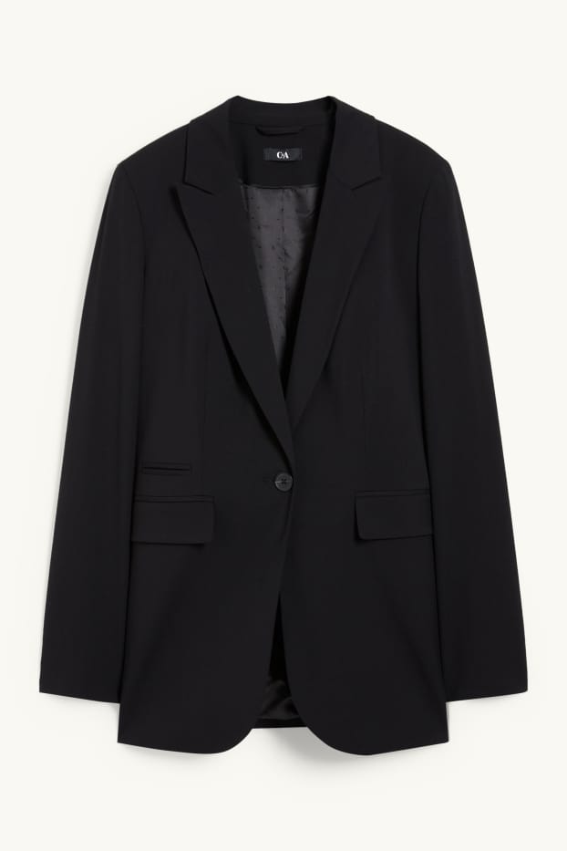 Damen - Business-Blazer - Regular Fit - Mix & Match - schwarz
