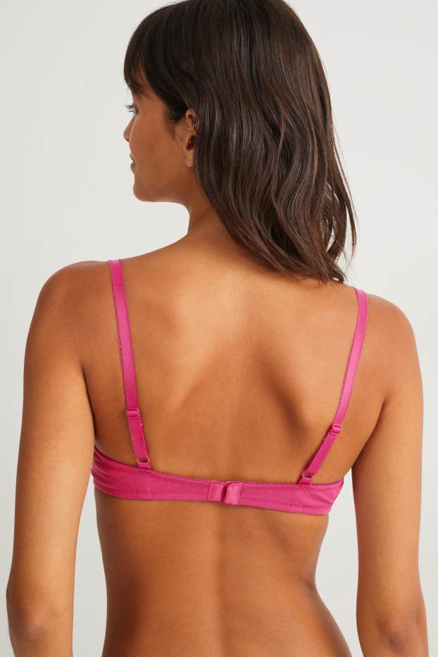 Damen - Multipack 2er - BH mit Bügel - FULL COVERAGE - wattiert - pink