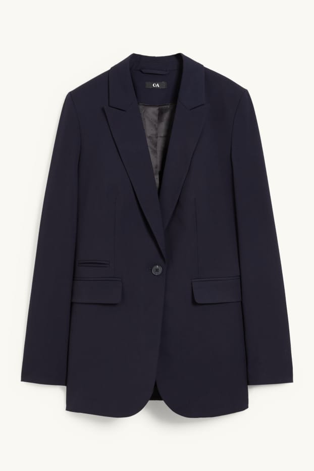Dames - Business-blazer - regular fit - Mix & Match - donkerblauw