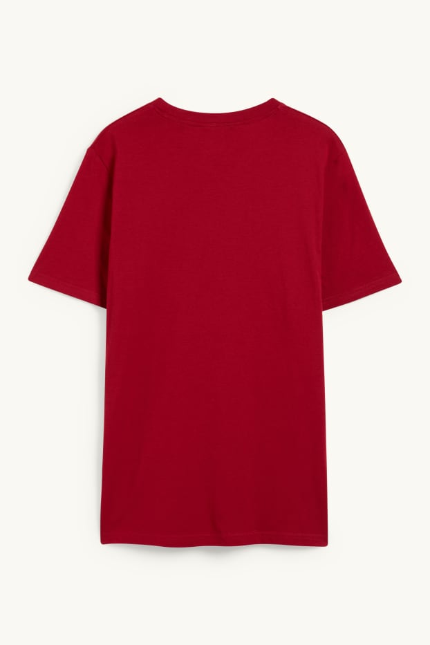 Heren - T-shirt - rood