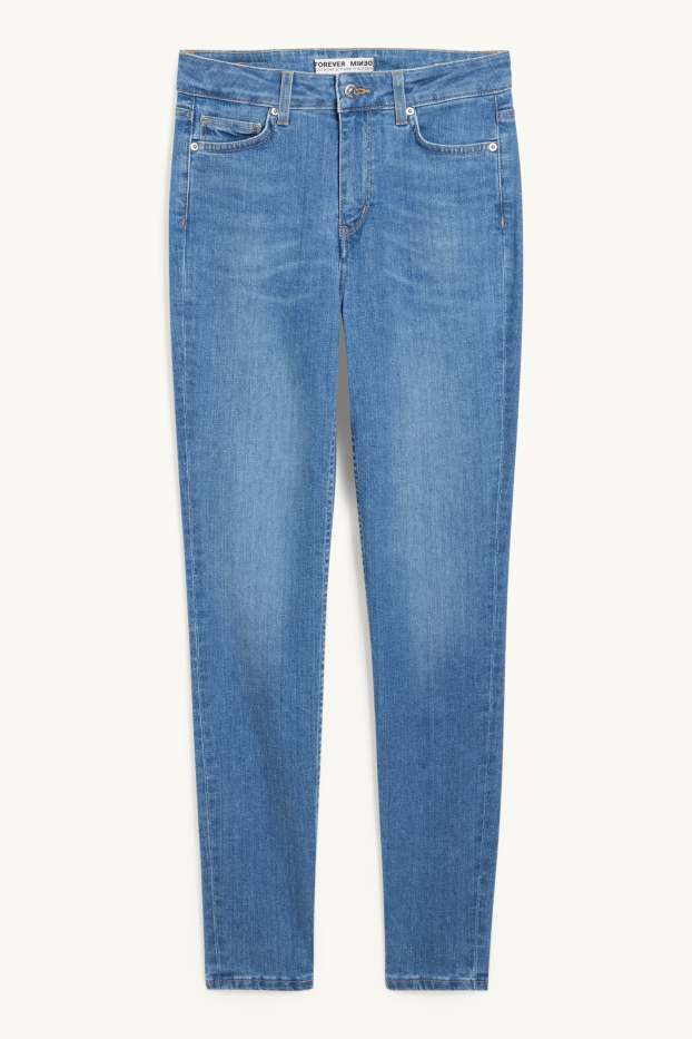 Femei - Skinny jeans - talie înaltă - denim-albastru