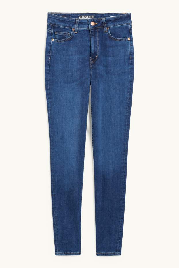 Femmes - Skinny jean - high waist - jean bleu