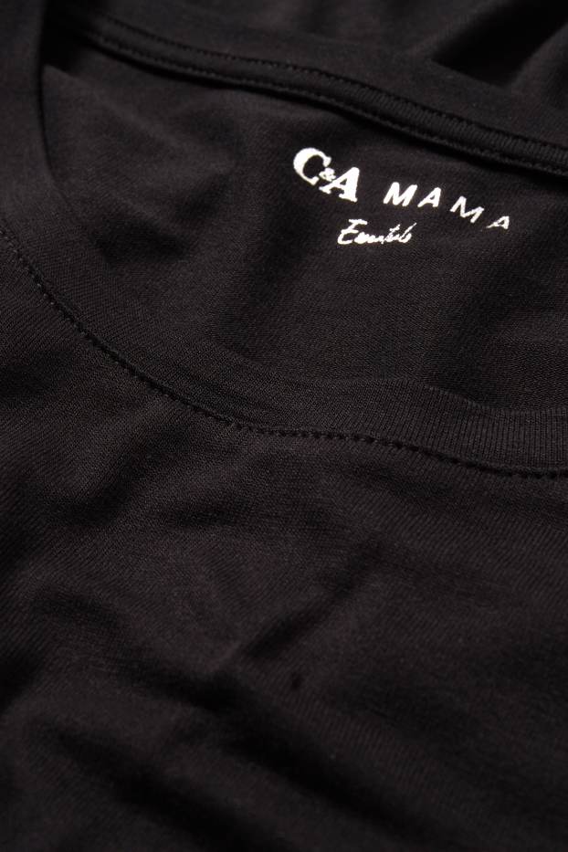 Dona - Samarreta de màniga curta de lactància - negre