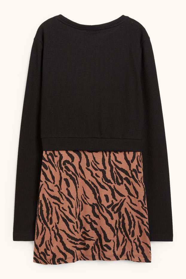 Dona - Dessuadora de lactància - look 2 en 1 - negre